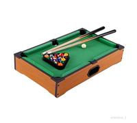 Mini Jeu De Billard De Table, Jeu De Billard De Bureau À Domicile, Comprenant Une Table De Billard Avec 15 Boules Colorées, 1 Boule De Billard, 2