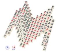 Mini Jeu de Domino Portable, Design Simple, pour Adolescents | Jeu de Société Familial, Installation Rapide, Surface Gravée, Boîte de Rangement et Dés Inclus Couleur Aléatoire
