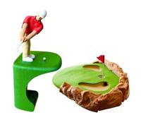 Mini Jeu De Golf De Bureau | Compact Imprimé en 3D - Jeu De Golf sur Table pour Bureau - pour Golfeurs Collègues Hommes Papa Grand-Père Petit Ami Fête des Pères Coin Détente Chambre À