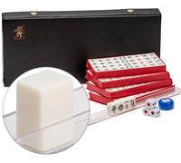 Mini Jeu de Voyage Mahjong Chinois,¿Little MJ¿ avec des tuiles Blanches très Petites [].