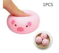 Mini Jouet À Presser Cochon Rose Anti-Stress, Jouet Amusant, Balle, Cadeau, Artefact Collant, Décompression, G0d3
