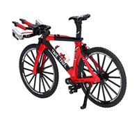 Mini-Jouet à Vélo, Apparence Raffinée Mini Modèle de Vélo Fins Fins à l'abri pour Le Lieu de Travail pour la Décoration pour Le Bureau (Rouge)