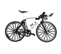 Mini-Jouet à Vélo, Apparence Raffinée Mini Modèle de Vélo Fins Fins à l'abri pour Le Lieu de Travail pour la Décoration pour Le Bureau (White)