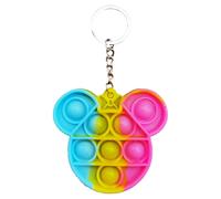 Mini Jouet De Bureau Anti-Stress Pour Enfants, Jouet De Noël Pour Les Autistes, Porte-Clés Arc-En-Ciel, À Serrer, Offre Spéciale