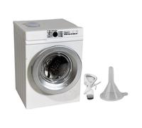 Mini jouet de machine à laver - Machine à laver électrique, appareil électroménager à l'échelle 1:12 | Laveuse de jouets miniature rechargeable avec couvercle ouvrant et tambour rotatif | Ensemble