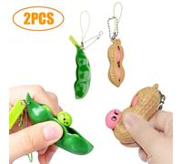 Mini jouet pop fidget, son porte-clés à fossettes simple, anti-stress, soulagement de l'anxiété, bulle de pression sensorielle pour femmes hommes enfants autisme