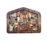 Mini Jouets En Bois Pour Enfants, Puzzle 3d Pour La Nativité, Design Brûlé, Tangram En Bois, Éducatif, 12 Pièces