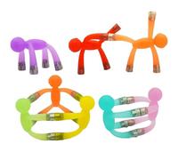 Mini jouets magnétiques pour homme : huit aimants en caoutchouc souple souples, jeu léger translucide pour les personnes agitées