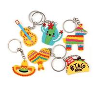 Mini jouets porte-clé - P'TIT Clown - Lot de 2 - Multicolore - Pour enfants - Mixte