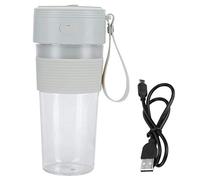 Mini Juicer Blender Blender USB RECHARGable 300 ml Extracteur de presse-agrumes de grande vitesse pour le bureau à domicile Voyage Green Rose Silicone PC Matériau 19x8x8cm (Vert)