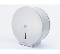 Mini Jumbo Distributeur de papier toilette mural en acier inoxydable verrouillable + 1 Rouleau de papier toilette