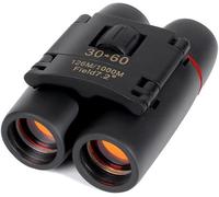 Mini Jumelles Portables 30 X 60, Grand Angle De Vue, Pliantes, Télescope Avec Vision Nocturne À Faible Luminosité, Pour Observation Des Oiseaux, Camping, Randonnée, Voyage[Z828]