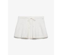 Mini jupe Ã bordure brodÃ©e femme Superdry Blanc S