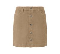 Mini jupe boutonnÃ©e en velours cÃŽtelÃ© femme QS Beige 42