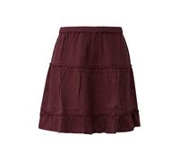 Mini jupe évasée à volants et taille élastiquée femme QS Rouge 44