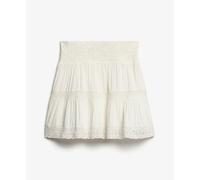 Mini jupe femme Superdry Ibiza Lace Blanc L