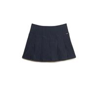 Mini jupe femme Superdry Pinstripe Pleat Bleu S