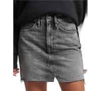 Superdry Vintage Denim Mini Skirt Gris 26 Femme
