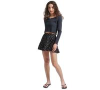 Superdry Mini-jupe Vintage embellie - Noir Femme M