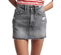Superdry Vintage Denim Mini Skirt Gris 26 Femme