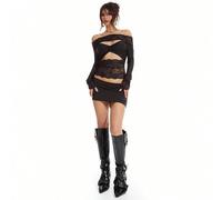 Mini-jupe micro slinky sexy pour sortir, printemps été, vacances, Y2K, mignon années 90, Ibiza, vacances, rave, festival, club, Halloween L,M,S,XS,XXSUnicoloreÉtoffe