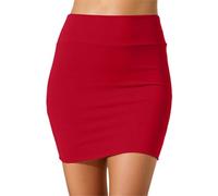 Mini Jupe Noire Femme Taille Élastique - Jupe Crayon Extensible Tenue Décontractée Sexy, Modèle Courte Polyvalent, Jupe de Soirée 2026