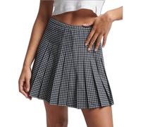 Mini jupe plissé femme Superdry Vintage Bleu 40
