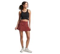 Superdry Vintage Cord Pleat Mini Skirt Rouge S Femme