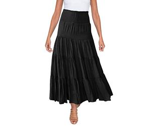 Mini Jupe Volante Taille Haute élastique pour Femmes avec Cordon de Serrage décontracté Une Ligne Jupe Longue Jupe Sexy Club