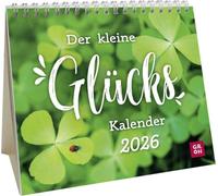 Mini-Kalender 2026: Der kleine Glückskalender: Mini-Monatskalender. Kleiner Tischkalender zum Aufstellen mit Monatskalendarium. Geschenk für Herzensmenschen