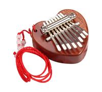 Mini kalimba à 8 touches - Piano à pouce portable en bois pour débutants, pour adultes, idéal pour l'éducation musicale (amour)