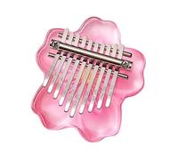 Mini kalimba en forme d'ours mignon en forme de cerise, piano à pouce en acrylique à 10 touches, piano portable pour débutants, instrument de musique amusant pour tous les âges