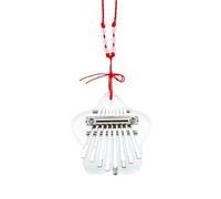 Mini Kalimba Piano à pouce 8 touches avec cordon, cadeau pour enfants et débutants (étoile transparente)