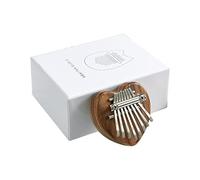 Mini Kalimba Portable 8 Touches Piano Pouce Piano Bois Forme Coeur Forme de Coeur
