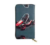 Mini Kart Portefeuille long en cuir à motifs (19,1 x 10,4 cm) | Compartiment multifonction extra large | Cadeau idéal