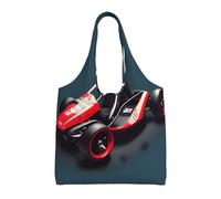 Mini Kart Sac à bandoulière en toile pour femme Sac fourre-tout léger