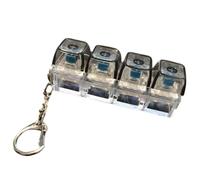 Mini Keyboard Clicker - Transparent Fidget Clicker, Finger Pressing with Audible Feedback, Stress Relieving, Desk Toy, Focus Aid for Improving Attention During Long Tasks Supporting Calm Mindset