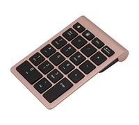 Mini Keyboard ,Stable Keyboard Ergonomic Design 22 Keys Portable Wireless for Office(Rose gold)