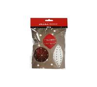 Mini Kit créatif de Noël - Boules de Noël en feutrine - De 9,5 à 15 cm- 3 pcs
