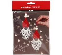 Mini Kit créatif de Noël - Lutin en macramé - 14 cm- 2 pcs G