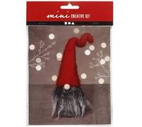 Mini Kit créatif de Noël - Père Noël à feutrer - 13 cm- 1 pce NA G