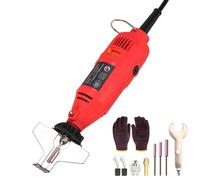 Mini kit d'affûtage de tronçonneuse électrique, rectifieuse de tronçonneuse avec gants, vitesse réglable et meulage à haute efficacité, pour le travail du bois, les projets de bricolage