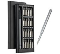 Mini kit de 25 tournevis - Kit de tournevis magnétiques avec boîte de rangement, idéal pour réparer les appareils électroniques, smartphones, ordinateurs portables et autres