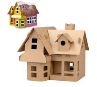 Mini kit de construction de maison de modélisme, kit de serrure de | Bricolage sûr - Découpe fine - Jouet éducatif et créatif - Kit de modélisme pour Noël - G