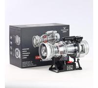 Mini kit de modèle de moteur à essence monocylindre vertical avec réservoir de refroidissement à eau et pompe à engrenages, modèle d'assemblage de moteur mécanique à 4 temps pour adultes ingénieurs