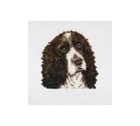 Mini Kit de Point de Croix Compté Springer Spaniel - 13 x 13 cm - Trimits(...) - Springer Spaniel