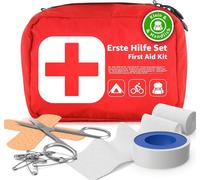 Mini kit de premiers secours Trousse de secours - petit & maniable pharmacie de voyage - Camping & Travel & Randonnée & Outdoor & Vélo - First Aid Kit - En route