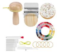 Mini Kit De Réparation De Tricot, Outils De Reprisage Robustes, 1 Ensemble, Mini Métier À, Kit De Patchs En Tricot Champignon, Fils Vibrants, Pour Les Travaux Manuels, Outil De Réparation De Ti