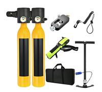 Mini kit de réservoir de plongée sous-Marine, 2 cylindres respiratoires Portables, Temps de plongée de 5 à 10 Minutes, Plusieurs écrans filtrants, Adaptateur de plongée, avec Une boîte de Rangement