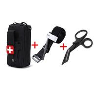 Mini Kit De Support De Garrot 1000d Amélioré,Sac De Premiers Soins Tactique Portable,Sac Médical Ifak Avec Système Molle - Type Black Suit